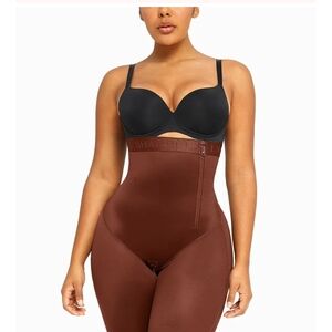 2x Brown Seamless High-Waisted Shapewear